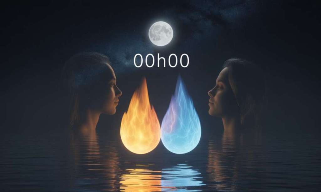 découvrez la signification profonde de 00h00 en flamme jumelle et explorez le message caché derrière cette heure miroir puissante.