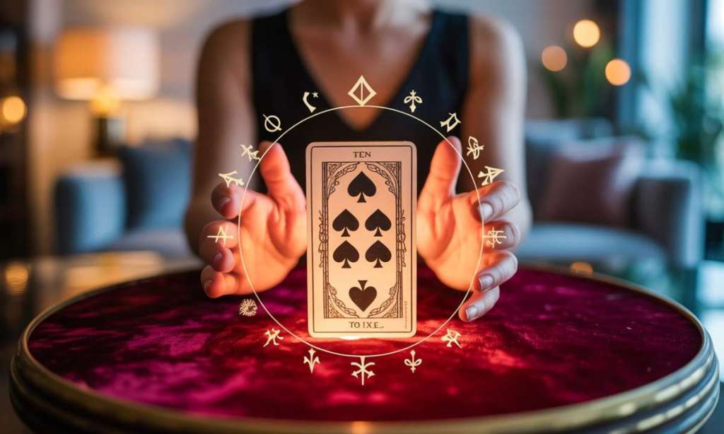 découvrez la signification spirituelle et le sens profond de la carte 10 de pique, un symbole riche en interprétations ésotériques et mystiques.