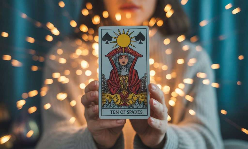 découvrez la signification spirituelle et le sens profond du 10 de pique, une carte riche en symboles et interprétations dans le tarot et l'ésotérisme.
